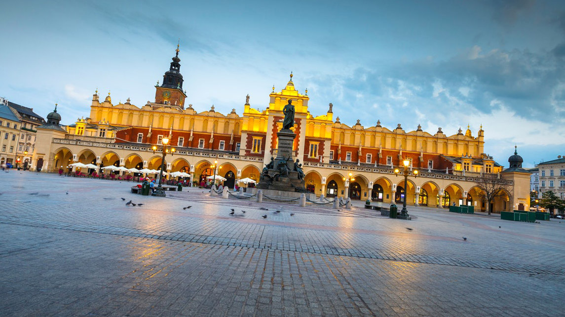 Sukiennice Cloth Hall in Cracow Poland